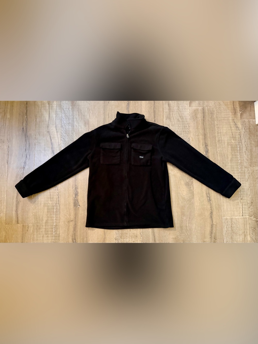 XL Helly Hansen Black Full-Zip Fleece Jacket